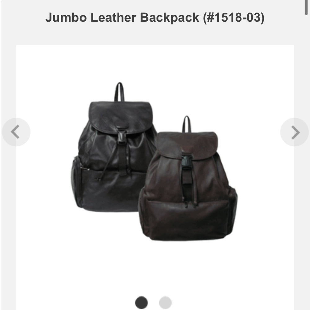 Dar Brown Jumbo Leather Backpack